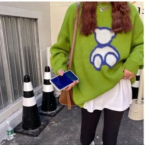 Korean Style Bear Sweater NWT